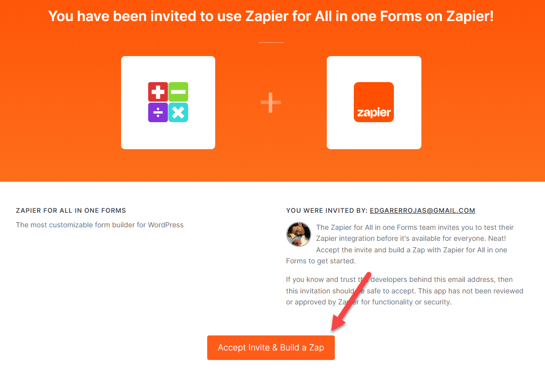 Connect to zapier - All in One Forms